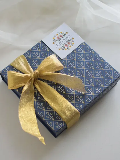 A beautifully wrapped gift box for Rakhi, showing the care I put into presentation.