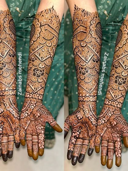 Another view of the same full bridal design.