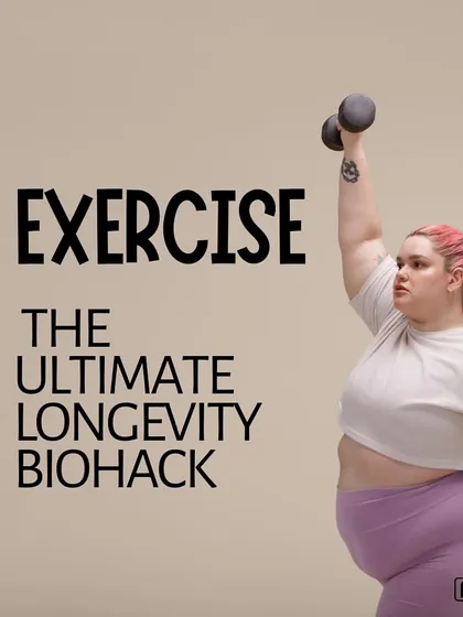 Exercise is the ultimate longevity biohack. It's about more than burning calories. This infographic explains how it lowers disease risk, boosts mental health, and improves insulin sensitivity, even without weight loss.