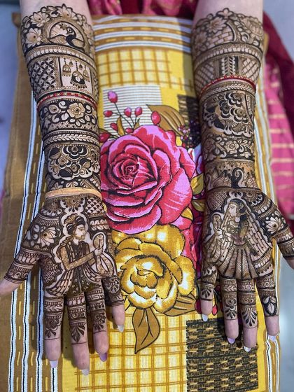 Lucky Mehndi Artist - Bridal Mehndi Full Bridal Mehndi (Hands & Arms) photo 12