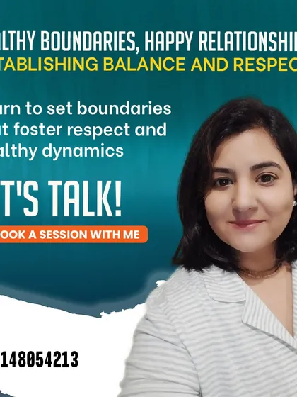 Healthy boundaries lead to happy relationships. I can teach you how to establish balance and respect in your connections. Let's talk.