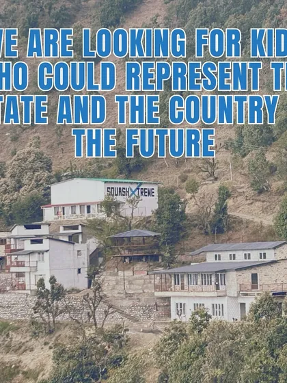 Our facility in the hills of Uttarakhand. We are looking for kids from this region who could represent the state and the country in the future.