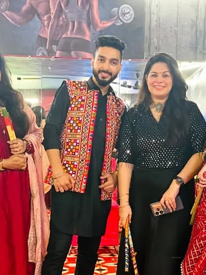 More happy faces from our Navratri Garba night. The vibrant colors and energy were incredible.