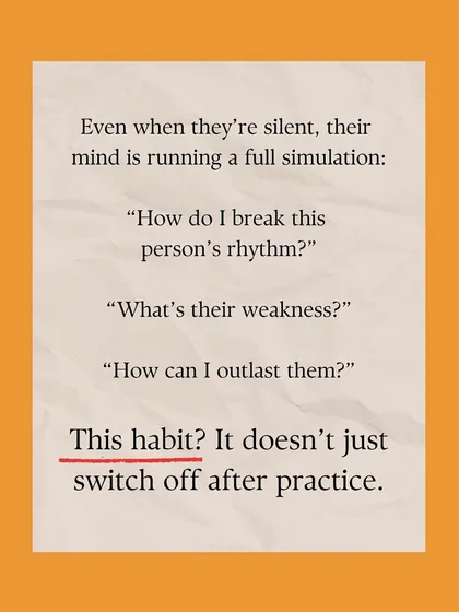 An athlete's mind is always working, running simulations to find weaknesses and break an opponent's rhythm. This strategic thinking is a habit we cultivate in all our players.