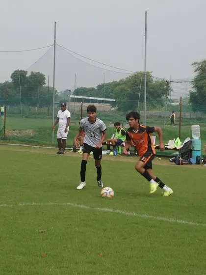 A full-field view of our U16 team in action, showing team shape and positioning during the RSA Cup.