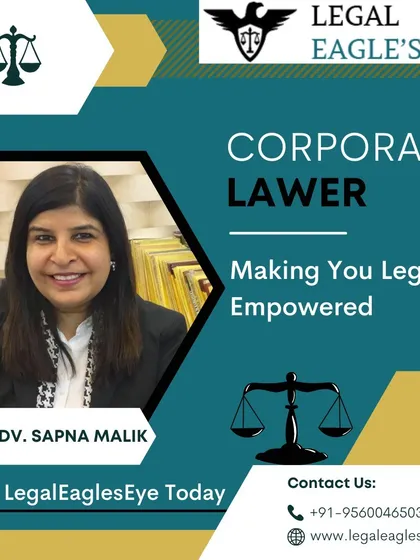 Led by Advocate Sapna Malik, our firm is dedicated to making you legally empowered. Our corporate lawyers are experts in commercial law, cheque bounces, vendor payment issues, mergers, acquisitions, and more.