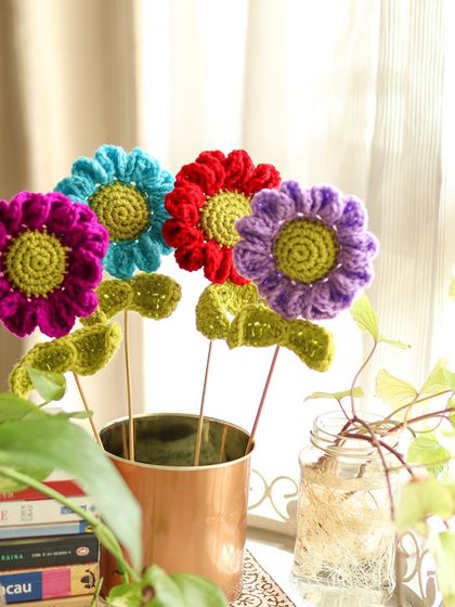 Parul Bhargava - Crochet Home Decor Items Everlasting Blooms & Potted Plants photo 20