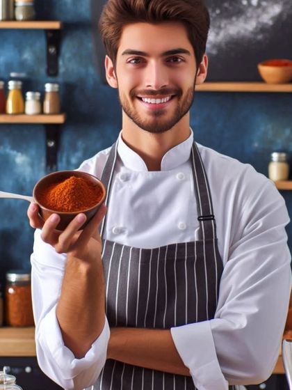 This is a glimpse of the rich, aromatic spice blend that goes into my chole masala packet. It's a secret family recipe, ground fresh and packed with care to ensure the best flavour.