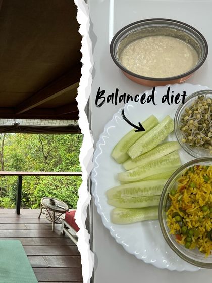 My resolution for 2025 is all about mindful living. This includes a balanced diet full of fresh, nutritious food to support overall health and glowing skin from within.