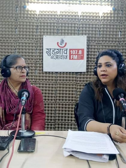 Another angle from my radio show on Gurgaon Ki Awaaz. I am passionate about using community radio to spread legal awareness on topics that directly affect the public, like drug abuse.