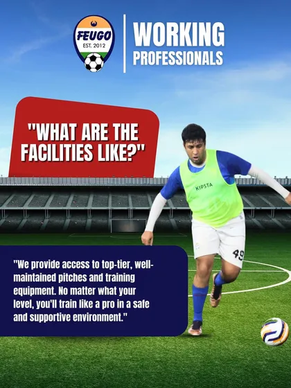 We provide access to top-tier, well-maintained turf pitches and all the necessary training equipment. No matter your skill level, you'll train like a pro in a safe and supportive environment.