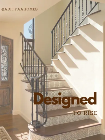 Even a staircase should be a work of art. This one combines classic patterned tiles with elegant wrought-iron railings, all illuminated by natural light. It’s designed to make moving through your home a beautiful experience.