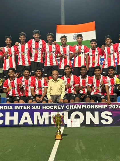 This is what we work for. My SAI STC Bangalore team, crowned champions at the All India Inter SAI Hockey Championship. This victory was earned through relentless hard work and dedication.