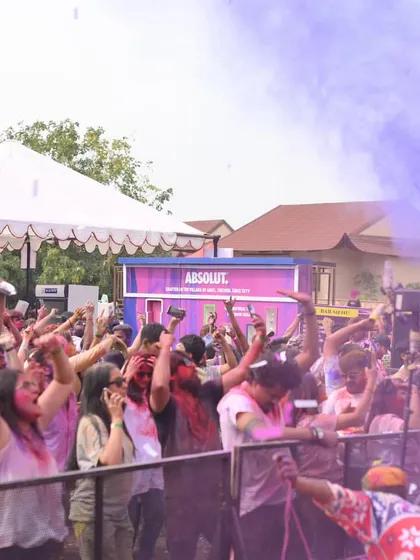 The moment the color cannon goes off, perfectly timed with the beat drop. I work with the event production team to sync my music with lighting and effects for maximum impact.