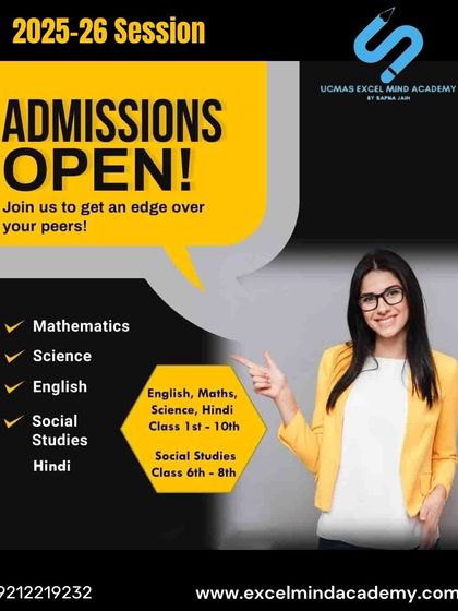 Admissions are open for our 2025-26 session for classes 1st to 10th. Join us to get an edge over your peers in Mathematics, Science, English, Social Studies, and Hindi.