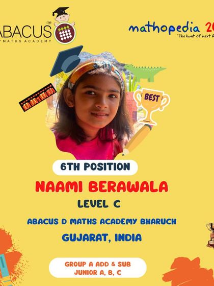 Abacus D Maths Academy - Educational Franchise & Teacher Training Mathopedia: Our Annual Competitions photo 138