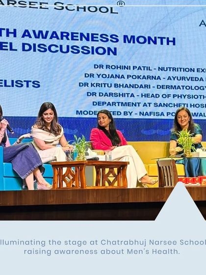 I was honored to be part of a panel discussion at Chatrabhuj Narsee School to raise awareness about men's health. It is a crucial topic that is often overlooked, and I am passionate about empowering men to take charge of their health.