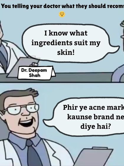 When a patient tells me they know exactly what ingredients suit their skin, but they're still breaking out. Sometimes, what you think works might be part of the problem. Let's figure it out together.