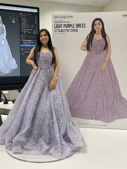 I was incredibly honored to be immortalized as a 1/7 scale PVC statue by a client. This unique gift represents the lasting impression I strive to leave after every event, a testament to the memorable experiences we create together.