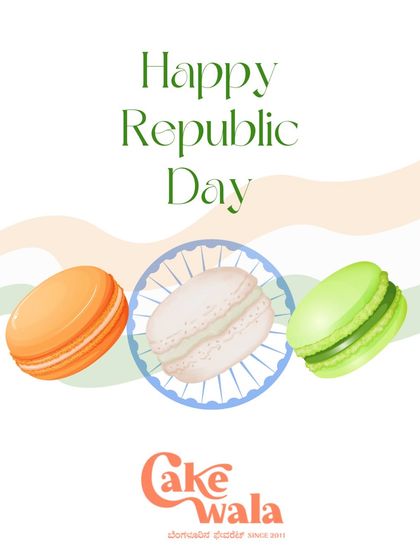 We're taking a moment to celebrate the flavors of freedom. Happy Republic Day from all of us at Cakewala.
