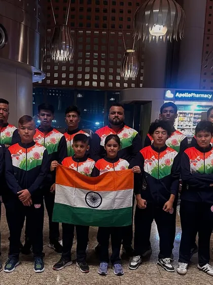 Team India, with our FCC fighters holding the flag, ready to depart for the GAMMA World Championship in Indonesia. The journey begins here.