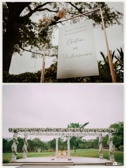 A duplicate of the decor and mandap setup.
