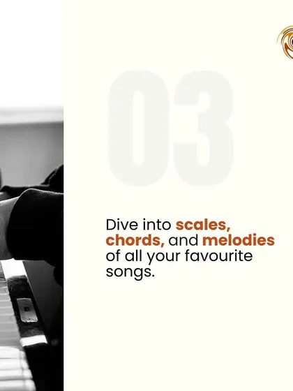 With piano lessons, you can dive into the scales, chords, and melodies of all your favorite songs.