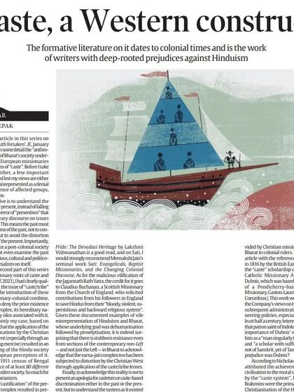 My tenth piece in #TheSidebar, where I argue that the concept of "caste" as we understand it today is a Western construct, shaped by writers with deep-rooted prejudices against Hinduism.