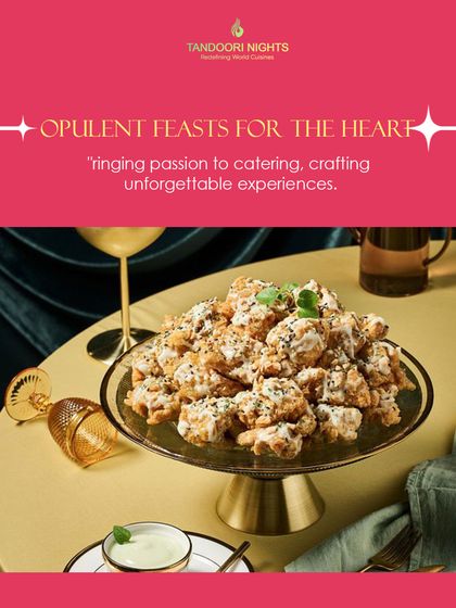 We offer opulent feasts for the heart. This platter of crispy fried chicken with a creamy dip is perfect for a passionate and unforgettable Valentine's experience.