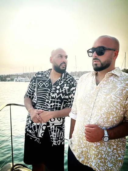 Me and my boy Chonky Chacha (Kudos DJ) on the boat in Marbella. We're always ready to bring the energy.