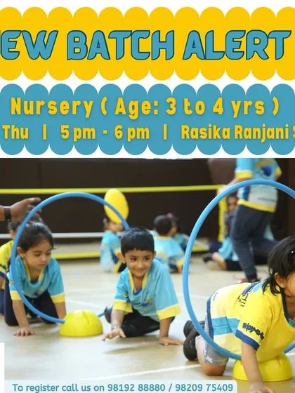 Look at that happy, determined face. This is what pure joy in movement looks like. In my nursery batch for 3 to 4-year-olds, we use fun equipment like hoops and cones to build fundamental skills and confidence in a playful, pressure-free way.