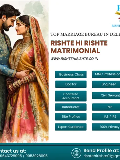 We specialize in creating matches for discerning professionals and business families. This graphic highlights our expertise in finding compatible partners for Doctors, CAs, Civil Servants, NRIs, and other elite profiles, ensuring complete privacy and expert guidance.