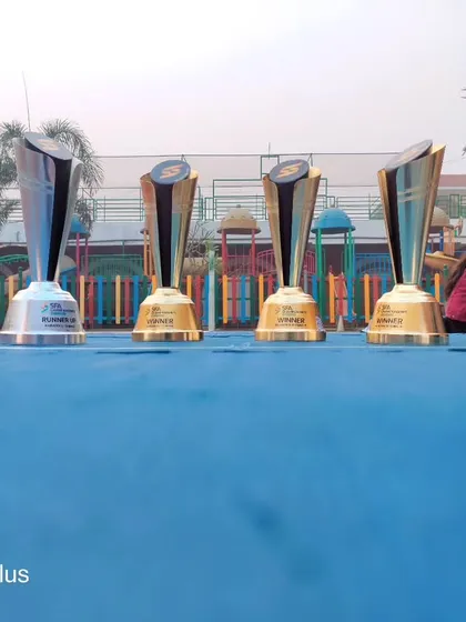 A look at the trophies my teams won at the SFA Championship. This includes golds and silvers for our Under-19 and Under-17 boys and girls teams.