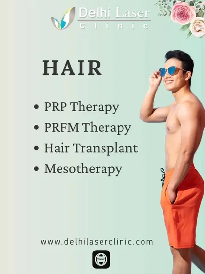 We offer a complete range of hair restoration services. This includes advanced non-surgical options like PRP and PRFM Therapy, nourishing Mesotherapy, and the permanent solution of Hair Transplant surgery.