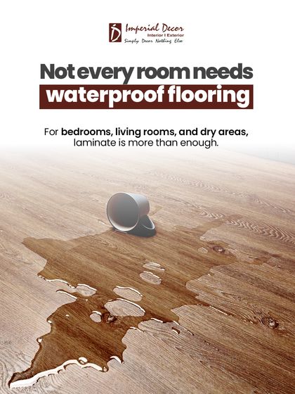 A common misconception is that every room needs waterproof flooring. For bedrooms, living rooms, and other dry areas, laminate is more than enough. It is water-resistant and can handle spills if wiped up promptly. Don't overpay for a feature you don't need.