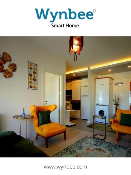 Settle into a cozy evening with warm white light, dimmed to the perfect brightness. This living space uses a variety of smart light sources to create an atmosphere that makes you fall in love with your home all over again.