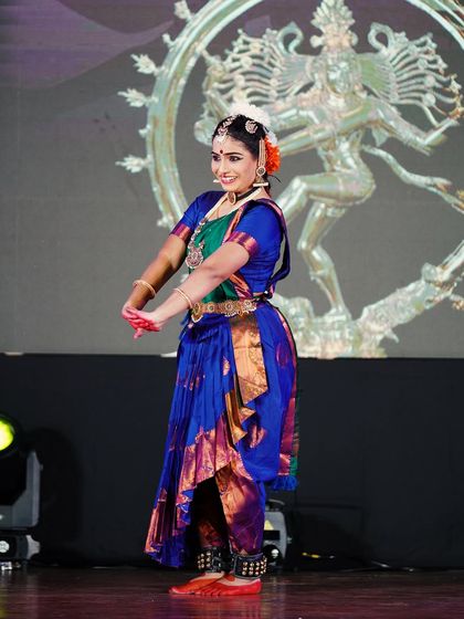 A student from the open category who secured 2nd place with her graceful and smiling performance.