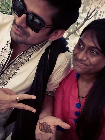 A fun moment captured with television actor Vishal Singh during a large mehendi event. I truly love my work and the amazing people I get to meet along the way.
