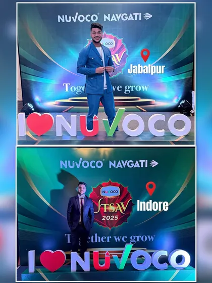 A collage from my back-to-back shows for Nuvoco in Indore and Jabalpur. It was a pleasure to be part of their grand celebrations and bring my magic to their teams.