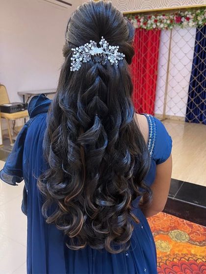 Ramya Gowda - Bridal & Occasion Hairstyling Reception & Engagement Styles photo 38