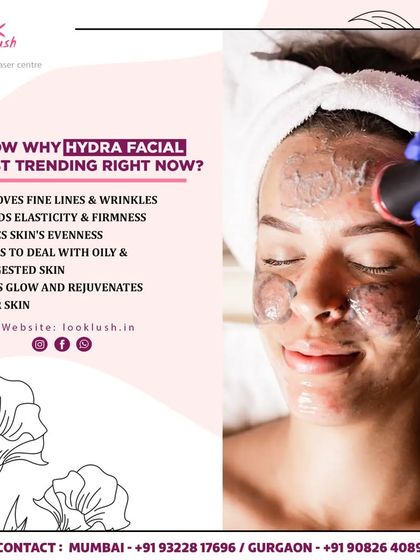 Wondering why HydraFacial is so popular? This graphic breaks it down. It removes fine lines, builds elasticity, evens out skin tone, helps with oily skin, and gives an incredible glow.