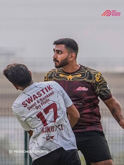 A focused moment between two players, showcasing the competitive but fun atmosphere.