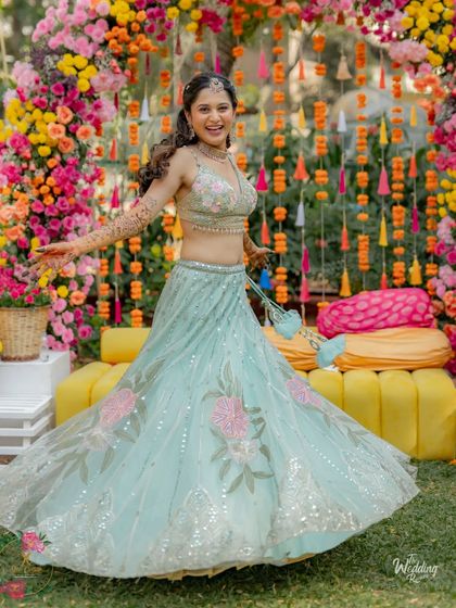 Vibrant Haldi & Mehendi Functions photo 62