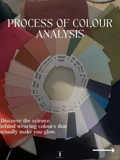 This is where the science of style comes to life. I use professional color tools like this Pantone fan deck to pinpoint the exact shades that harmonize with your unique skin, hair, and eye color. It’s a detailed, personalized approach that takes the guesswork out of getting dressed.