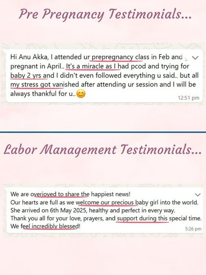 This student with PCOD who was trying for 2 years found her stress vanished after my session and conceived. It's a miracle I'm so happy to witness.