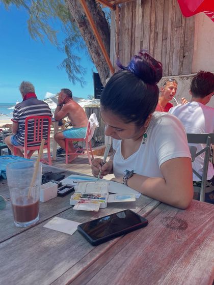 Anupama - Custom Artwork & Murals Travel Sketchbook: Painting the World, One Page at a Time photo 10