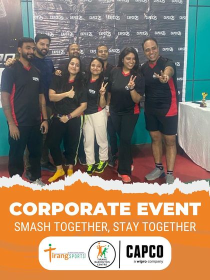 Celebrating victories, big and small. A group from the CAPCO team enjoying the prize distribution ceremony after a day of exciting matches.