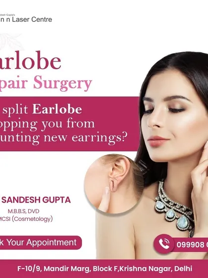 A split or stretched earlobe can stop you from wearing your favorite earrings. I perform earlobe repair surgery, a simple and effective procedure to restore the natural shape of your earlobe so you can flaunt your jewelry with confidence.
