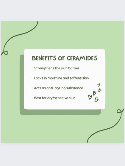 The benefits of ceramides include strengthening the skin barrier, locking in moisture, and acting as an anti-aging substance, making them ideal for dry or sensitive skin.