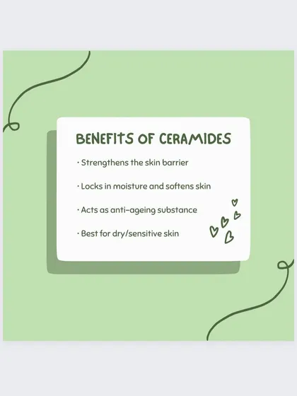 Replenishing ceramides helps to soften skin, lock in hydration, and support a healthy skin barrier, making them ideal for dry or sensitive skin.